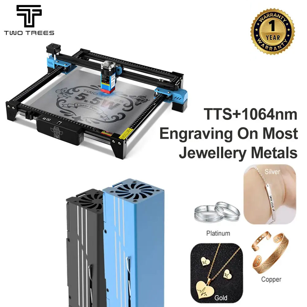 Fiber Laser Cutting Machine - TWOTREES TTS-55 Лазерный гравировальный станок с