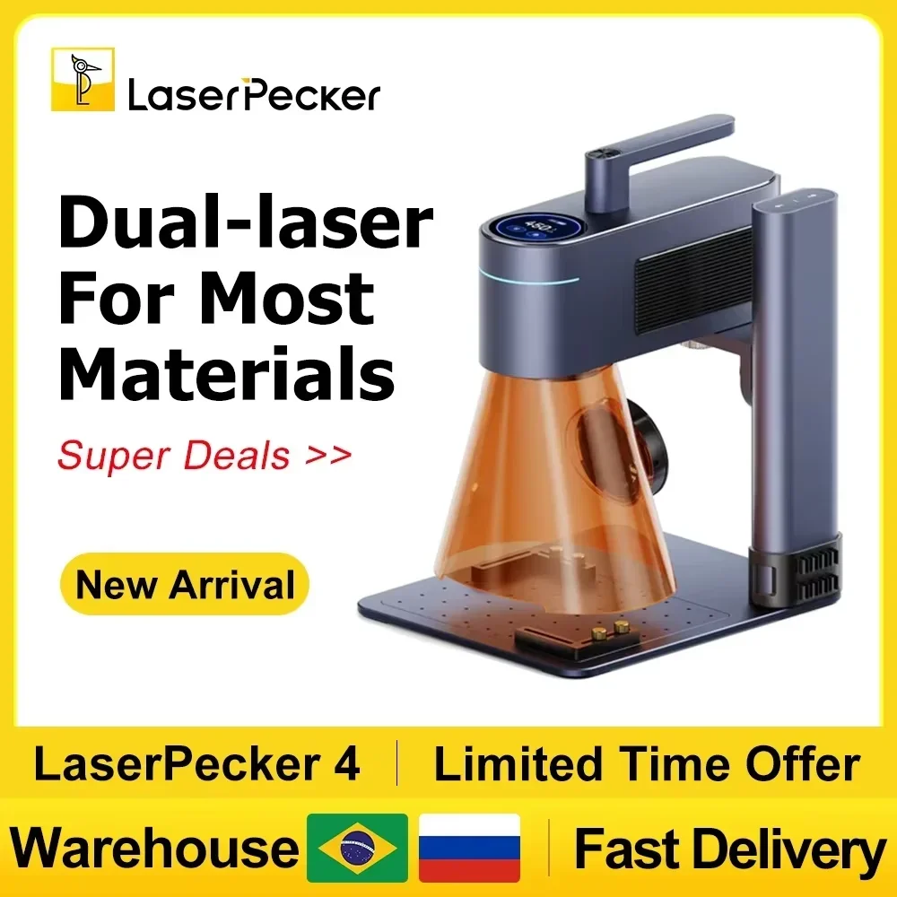 Fiber Laser Cutting Machine - LASERPECKER 4 LP4 Лазерный гравировальный станок