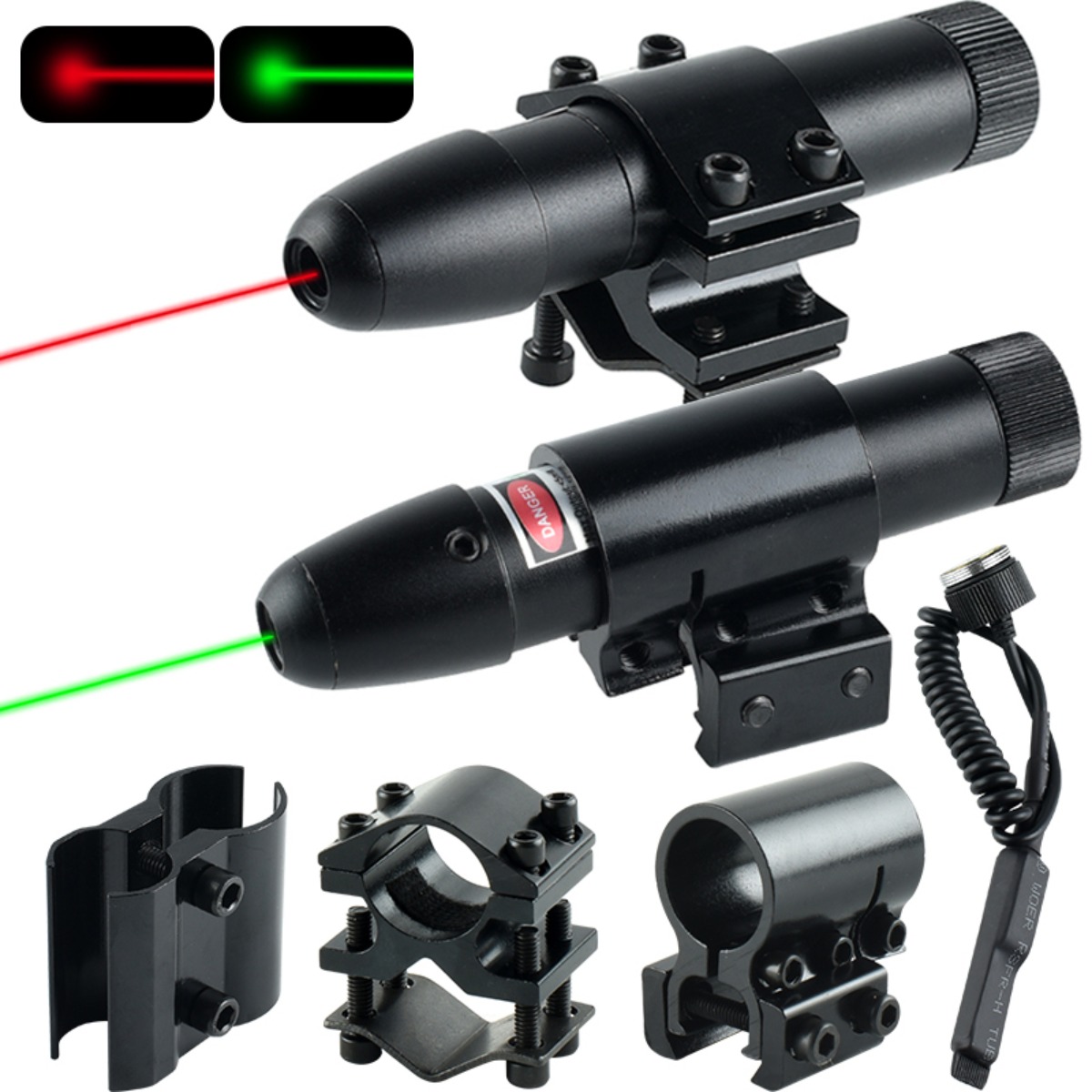 Industrial Green Laser - Тактический лазерный прицел с красной и