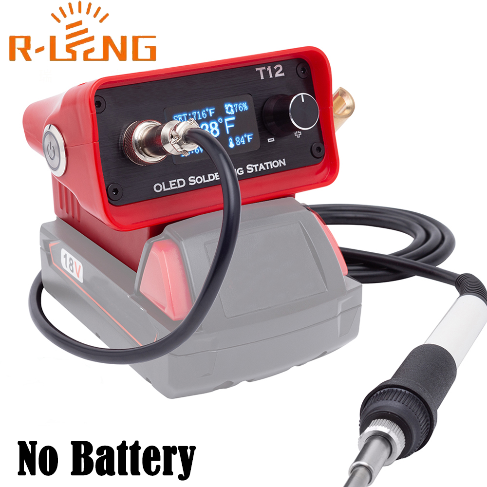 Industrial Laser Soldering Iron - Паяльная станция OLED T12, регулируемая сварочная