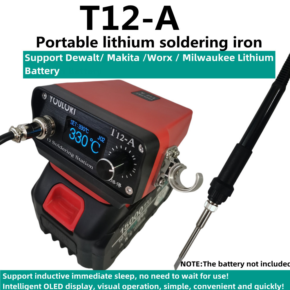 Industrial Laser Soldering Iron - YOULORT T12 Беспроводная паяльная станция, паяльник