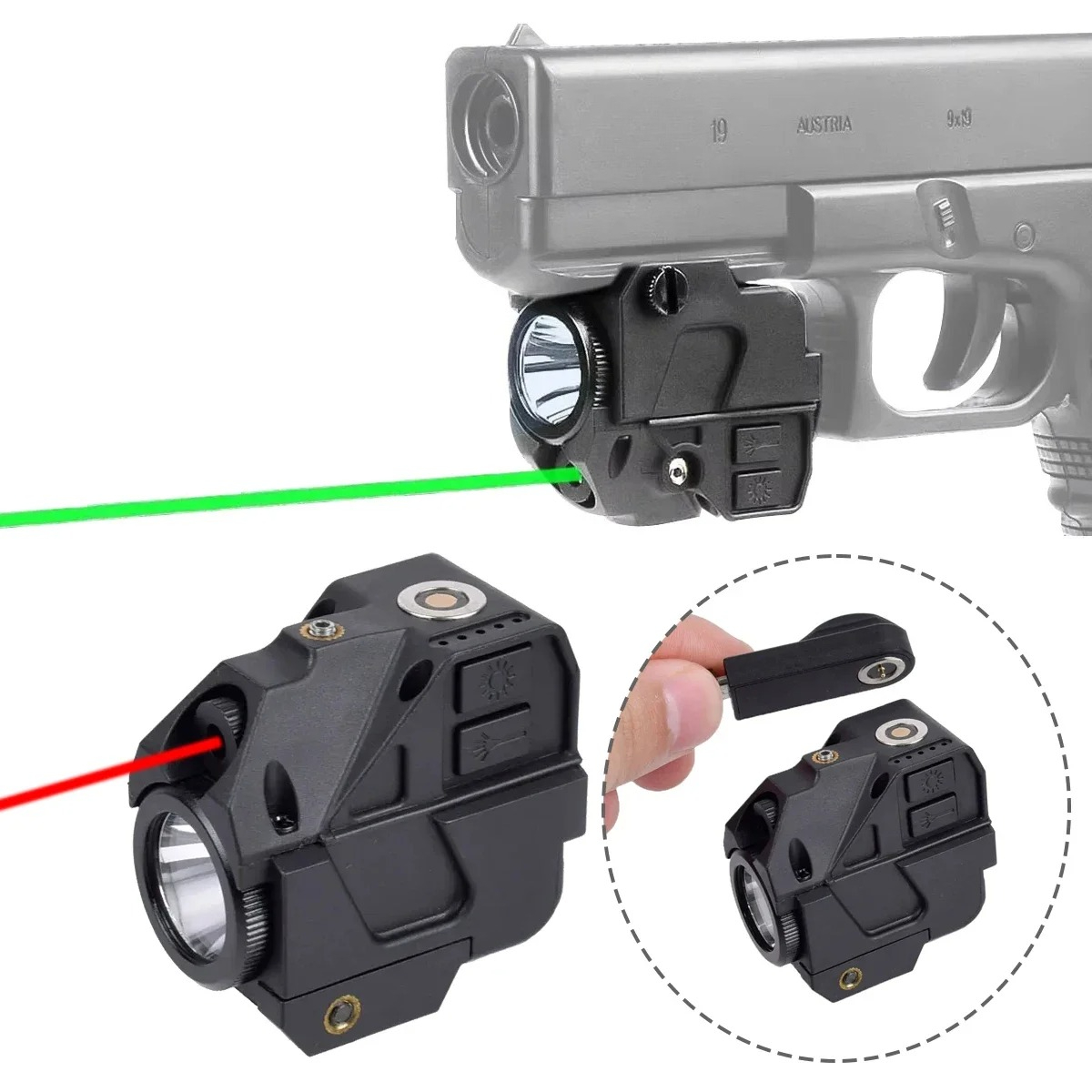 Тактический компактный светоди – обзор и цена Industrial Green Laser