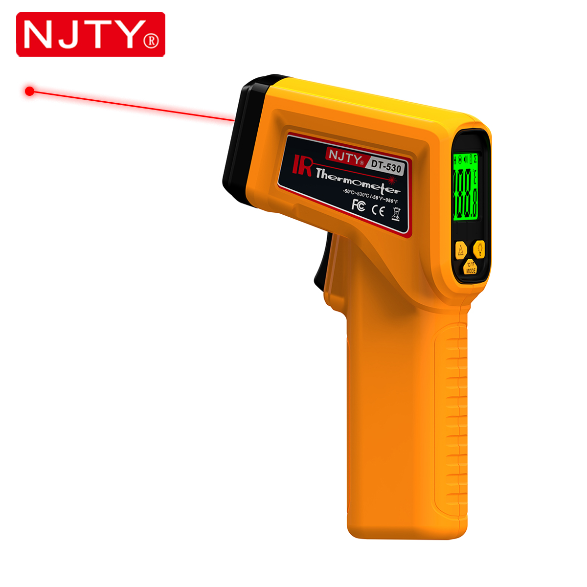 Инфракрасный термометр NJTY, л – обзор и цена Industrial Laser Temperature Gun