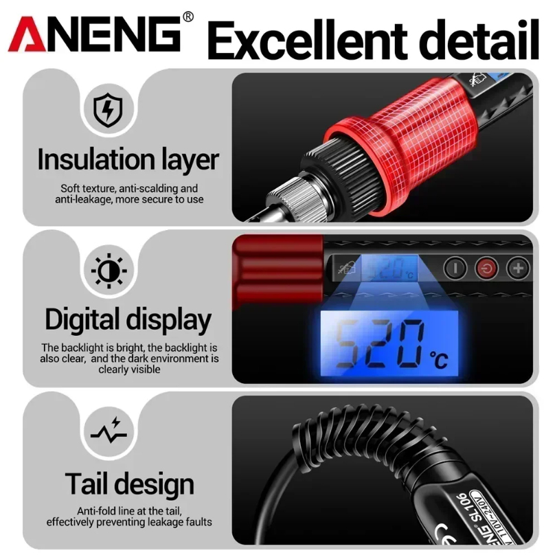ANENG SL106 электрические паял – обзор и цена Industrial Laser Soldering Iron