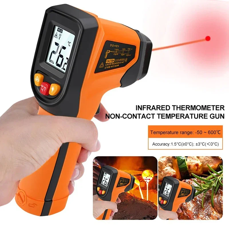 Цифровой инфракрасный термомет – обзор и цена Industrial Laser Temperature Gun