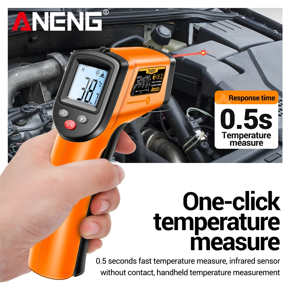 Цифровой инфракрасный термомет – обзор и цена Industrial Laser Temperature Gun