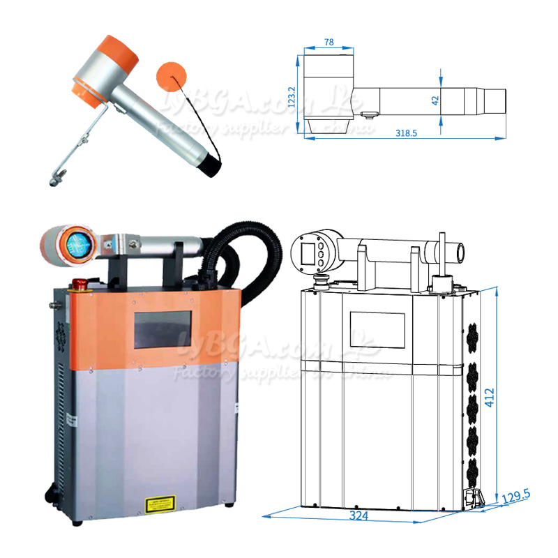 LY-LCG100A Импульсная лазерная – обзор и цена Industrial Laser Removal Machine