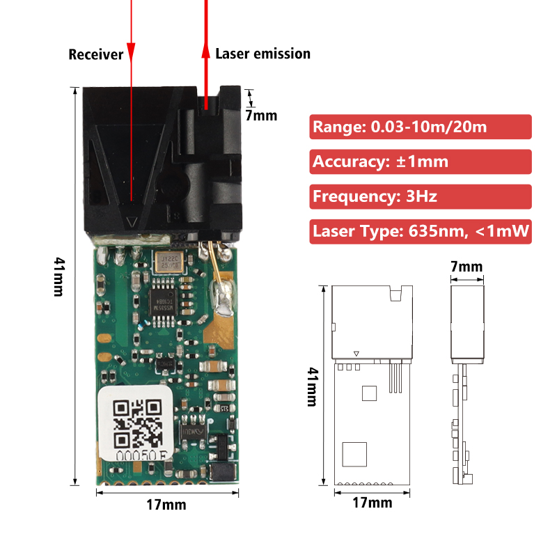 Модуль лазерного дальномера с  – обзор и цена Industrial Laser Arduino Distance Sensor 10 M