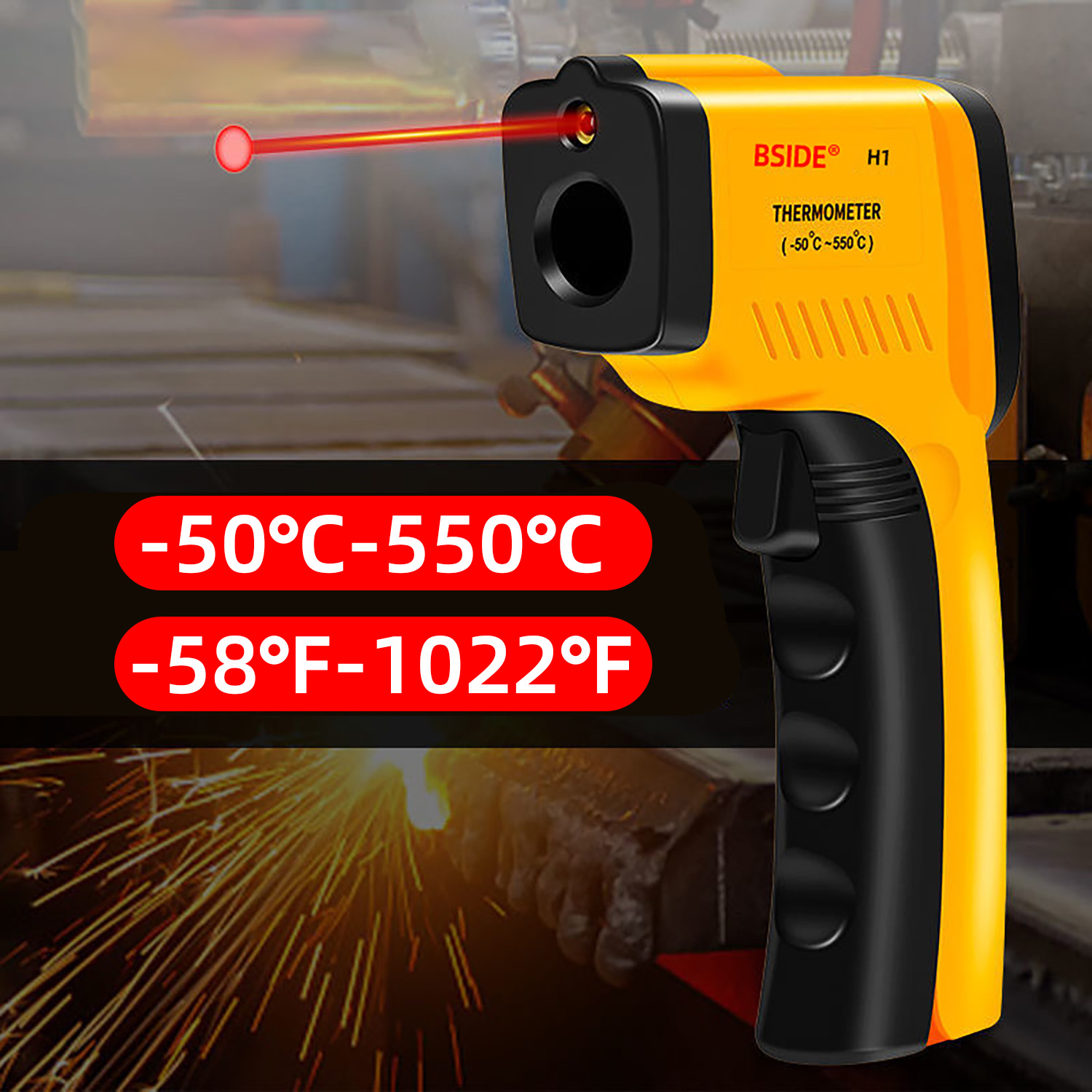 Цифровой инфракрасный термомет – обзор и цена Industrial Laser Temperature Gun